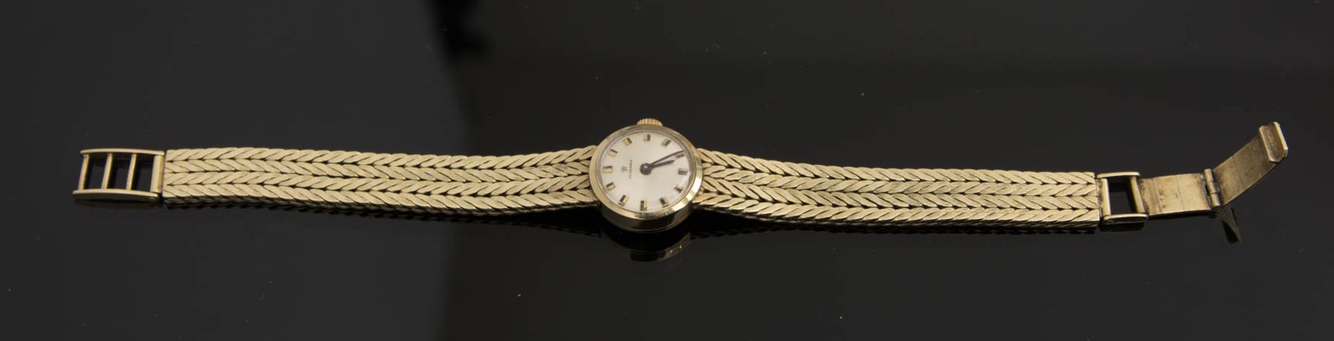 DAMENUHR, Junghans, 585er Gelbgold.Gewicht: 33,9 gMaterial: Gold 585Modellnr. 89934, mit - Bild 3 aus 3