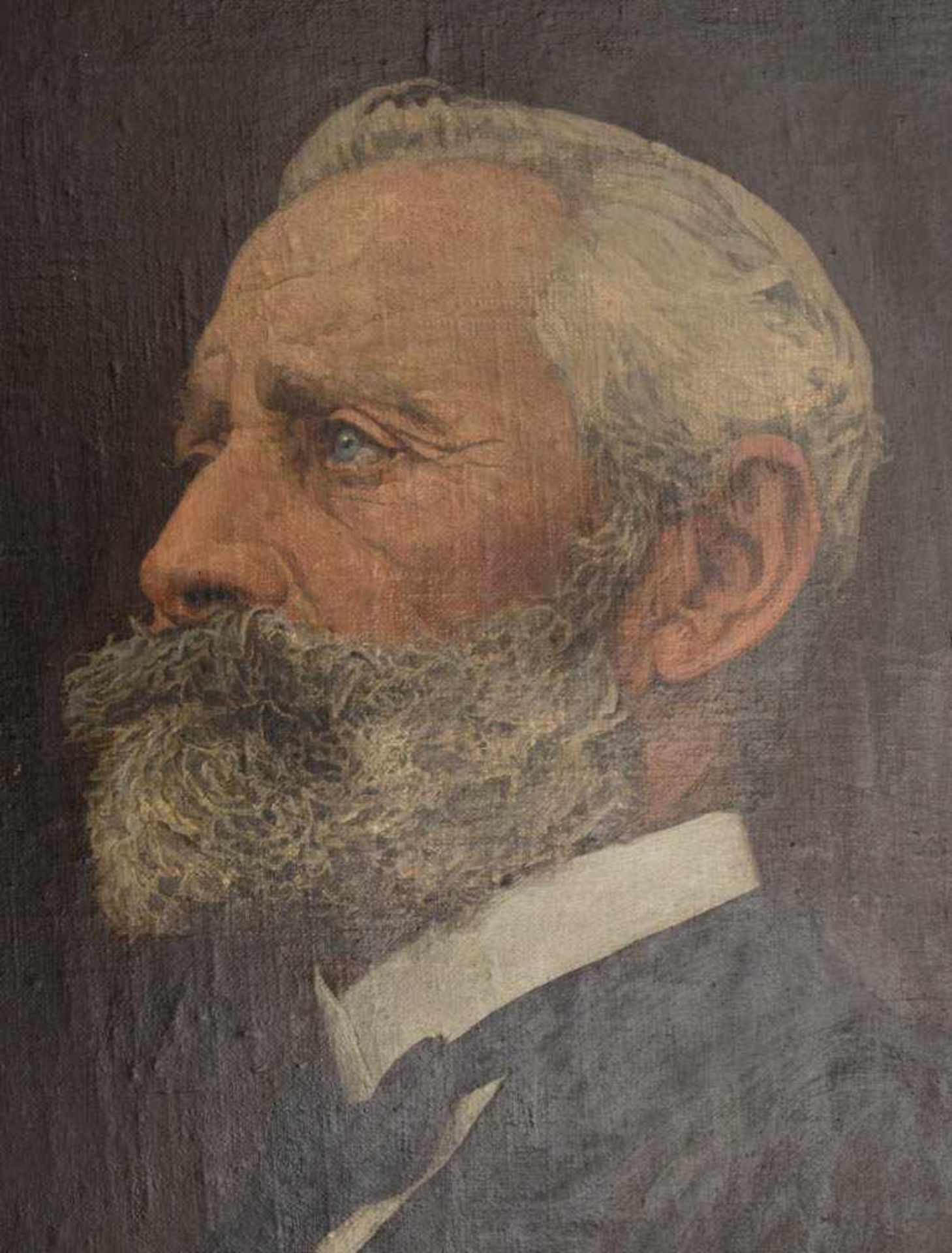 UNBEKANNTER KÜNSTLER, HERRENPORTRAIT MIT EISERNEM KREUZ, Öl/Leinwand, 19./20. Jh.91 x 100 cm o. R. - Bild 2 aus 5