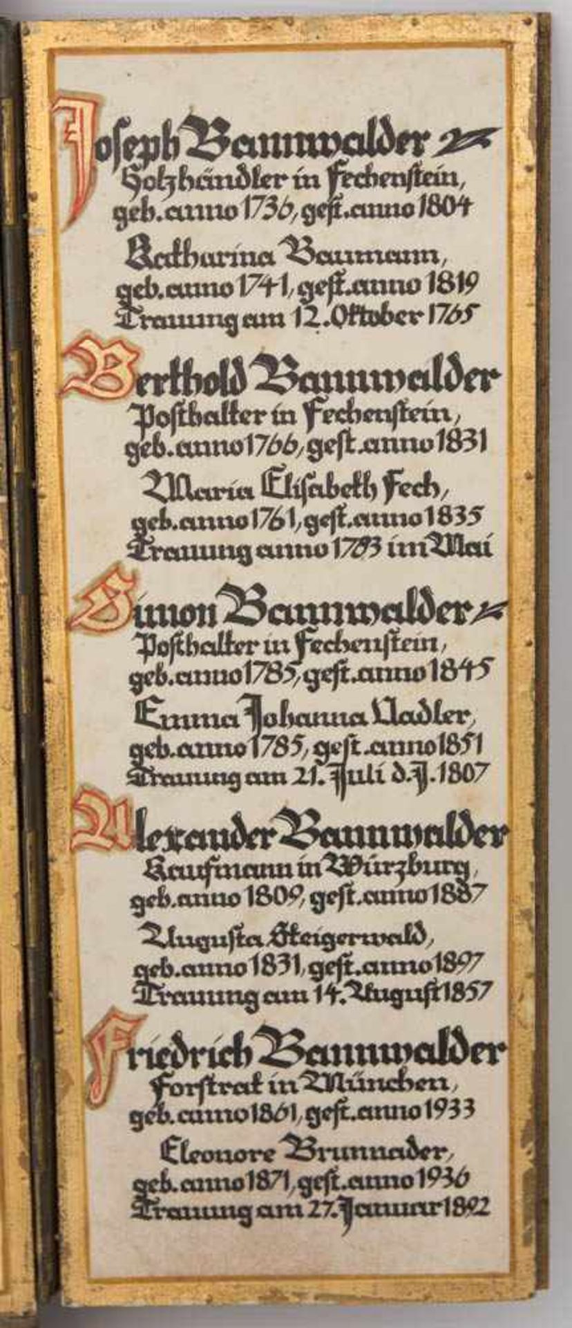 MONOGRAMMIST, Ahnentryptichon der Bannwalder und Abendlied des Meister Johans, Holz/Papier/ - Image 10 of 15