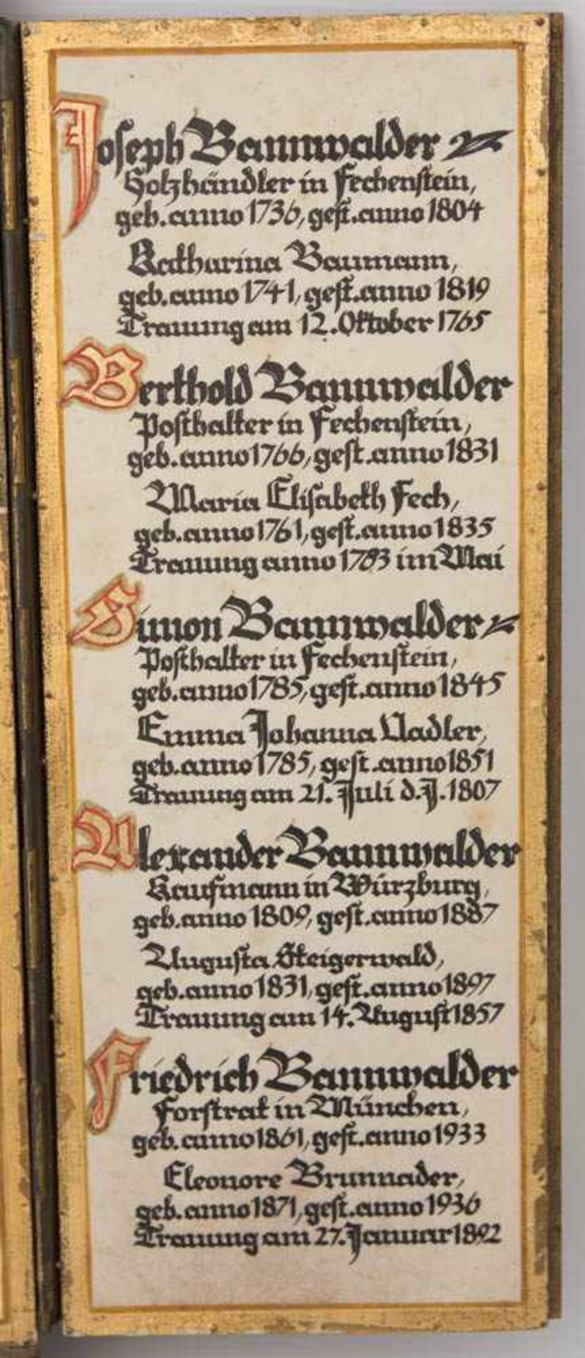 MONOGRAMMIST, Ahnentryptichon der Bannwalder und Abendlied des Meister Johans, Holz/Papier/ - Bild 10 aus 15