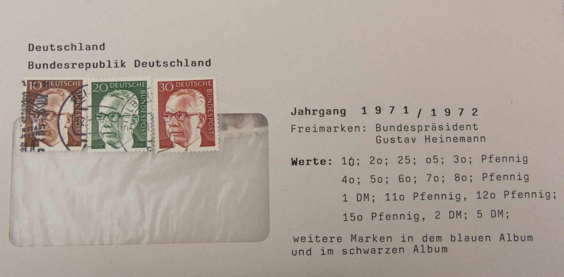 KONV. DEUTSCHER BRIEFMARKEN, Deutschland, 1945-1990.Nach Besatzungszonen in Umschlägen aufbewahrte - Bild 20 aus 29