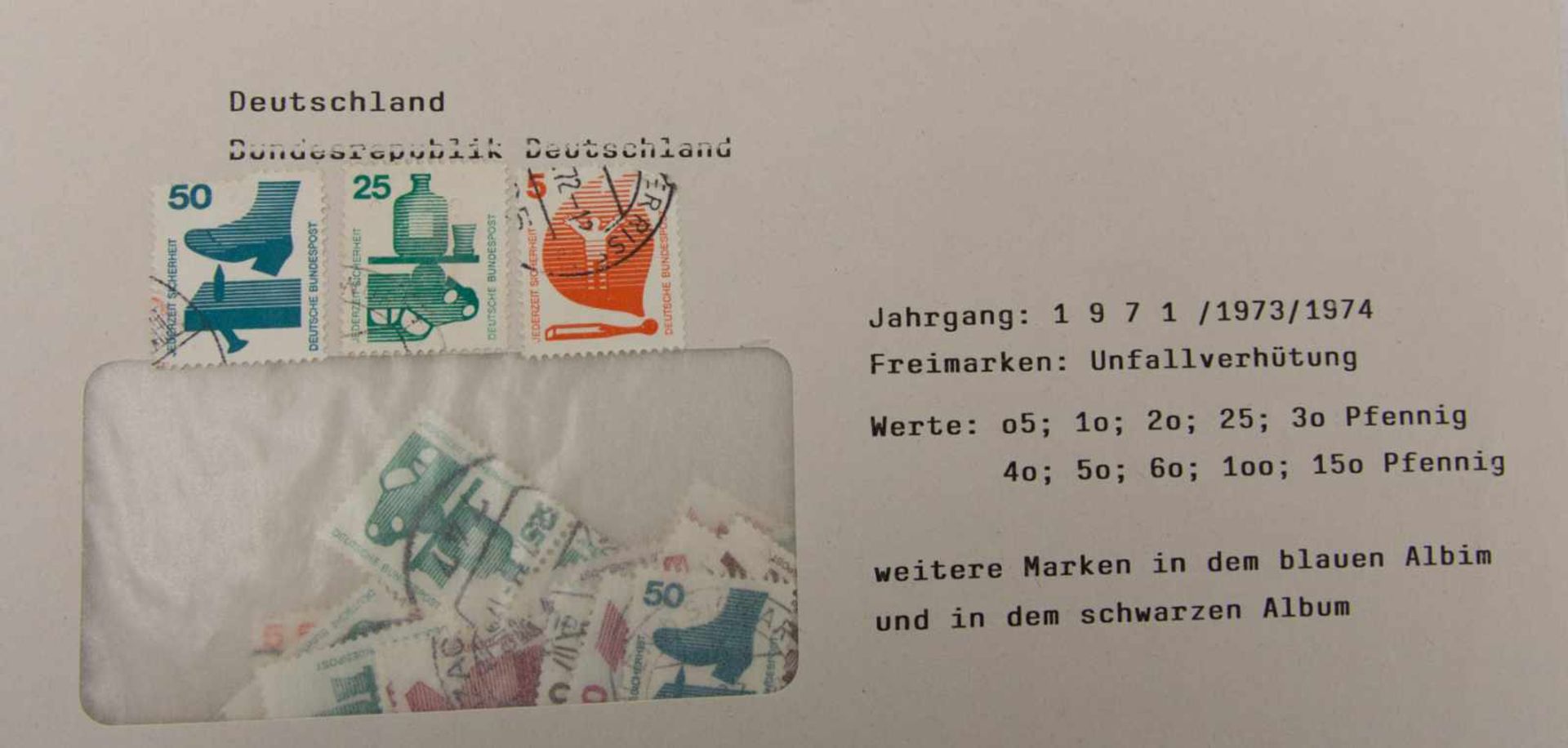 KONV. DEUTSCHER BRIEFMARKEN, Deutschland, 1945-1990.Nach Besatzungszonen in Umschlägen aufbewahrte - Bild 21 aus 29