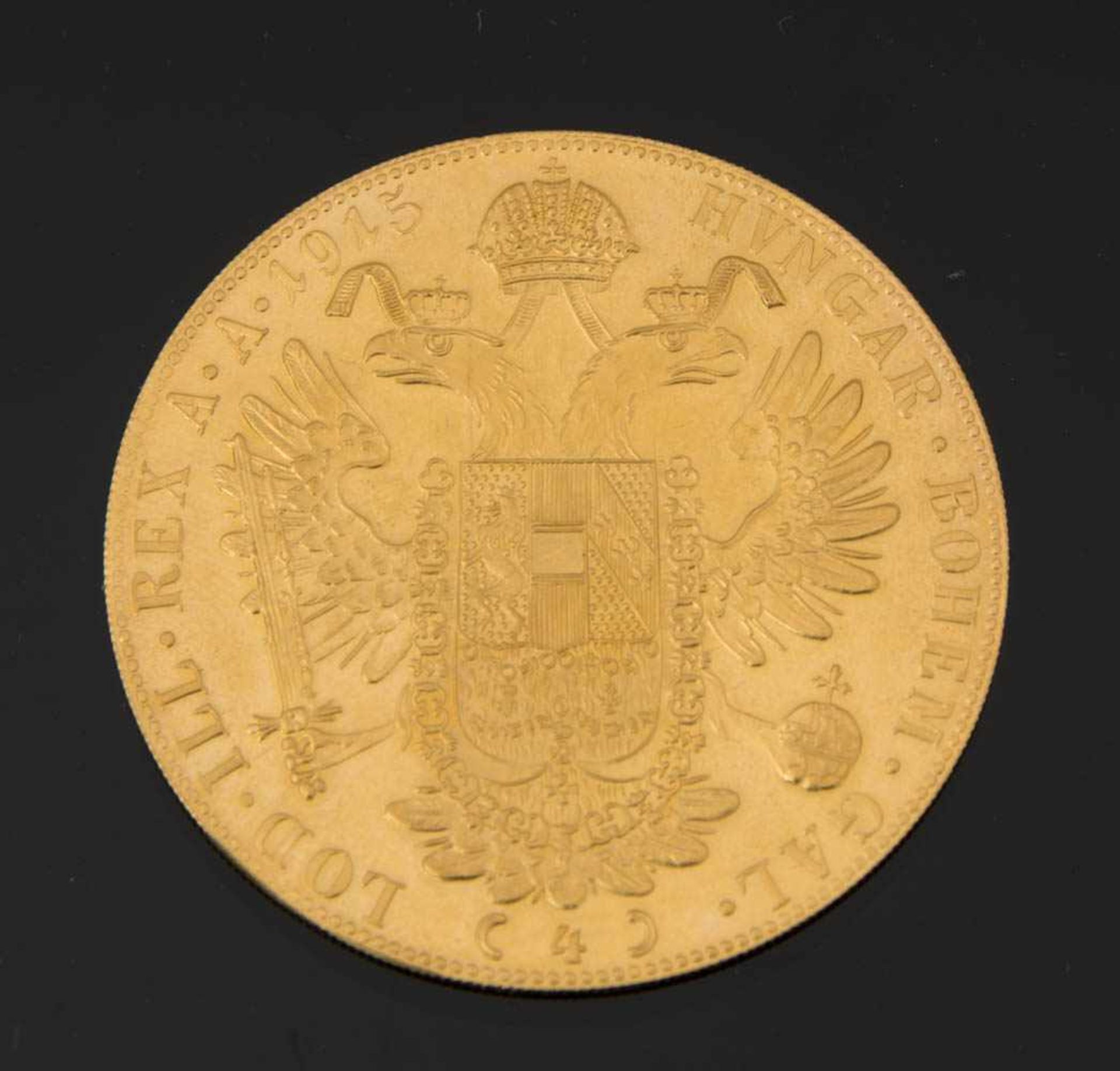 4 DUKATEN THERESIENTALER, 963/1000 Gelbgold, Österreich, 13,963 g.4 DUKATEN - Bild 2 aus 2