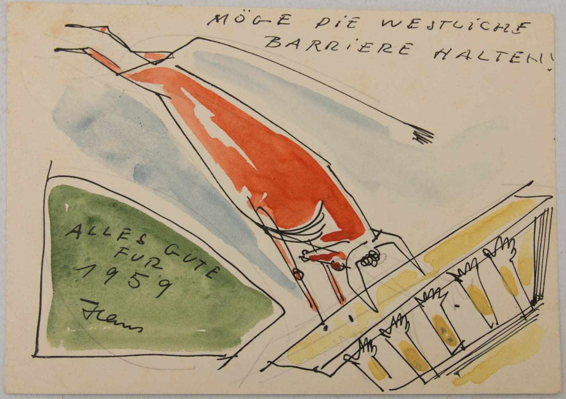 KONV. u.a. HANS FISCHER, Aquarell/Tusche/Papier, Deutschland, 20. Jh. - Bild 4 aus 28