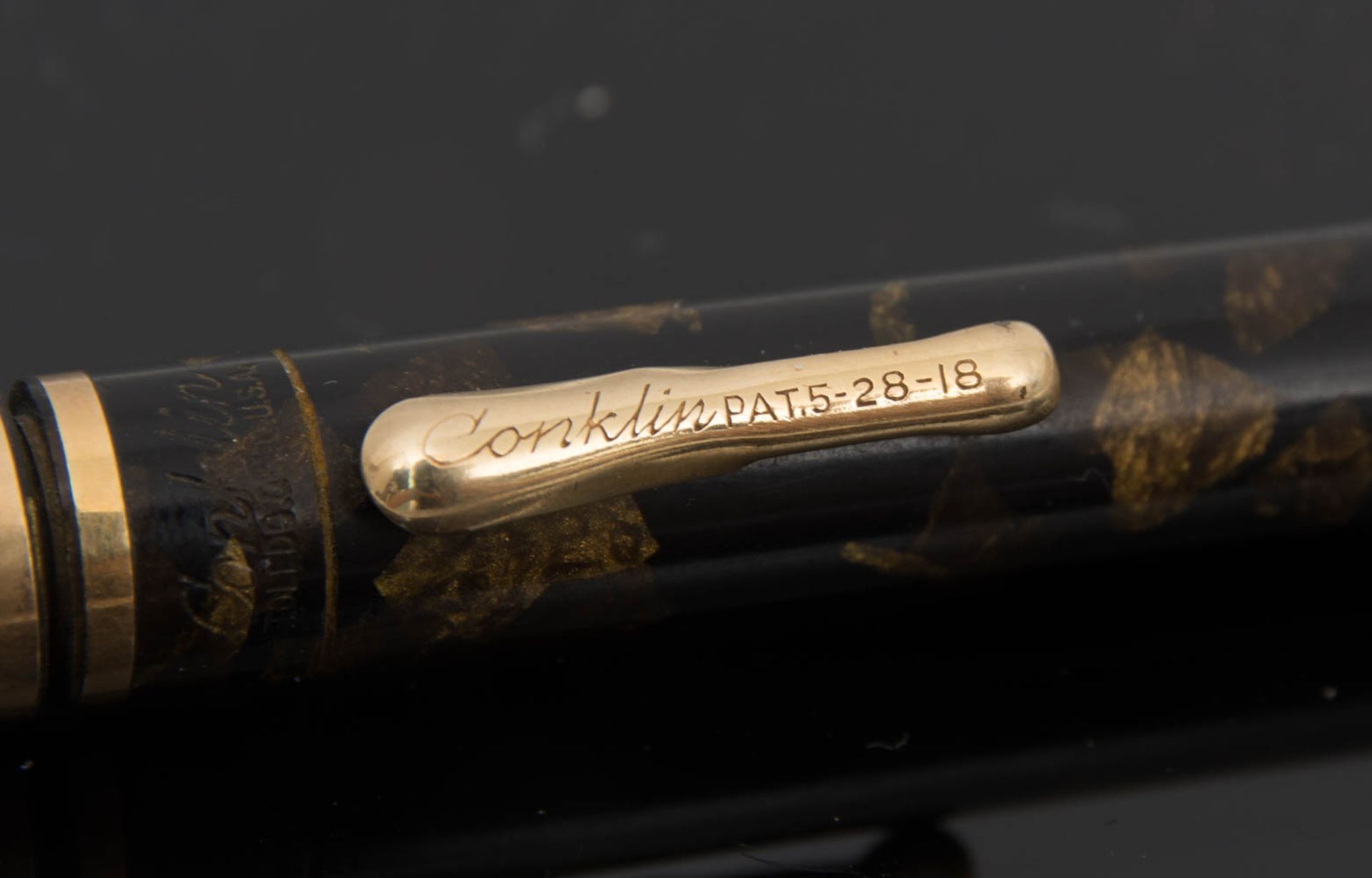 BLEISTIFT, CONCLIN ENDURA, Schwarz/bronze, 1928.Graviert mit Conklin PAT.5-28-18. Sehr guter - Bild 2 aus 5