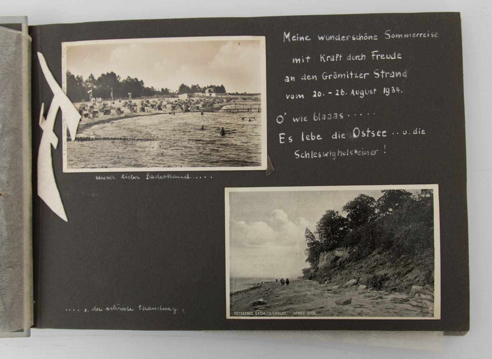 FOTOALBUM, Urlaubs- und Reiseszenen, Deutschland 1935.33 x 22 cm - Image 6 of 8
