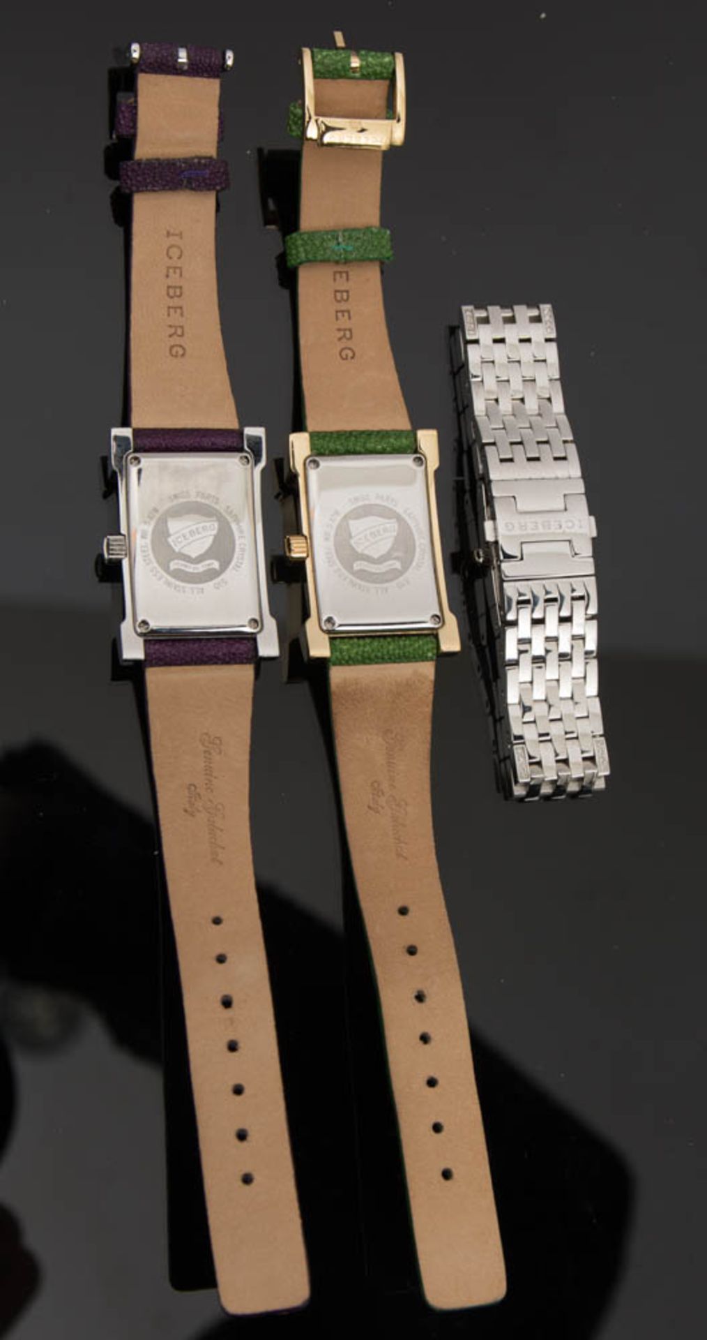 ICEBERG, 3x Damen-Armbanduhr Analog Quarz, Leder/Metall.Neuwertig und fuktionsfähig. - Bild 5 aus 6