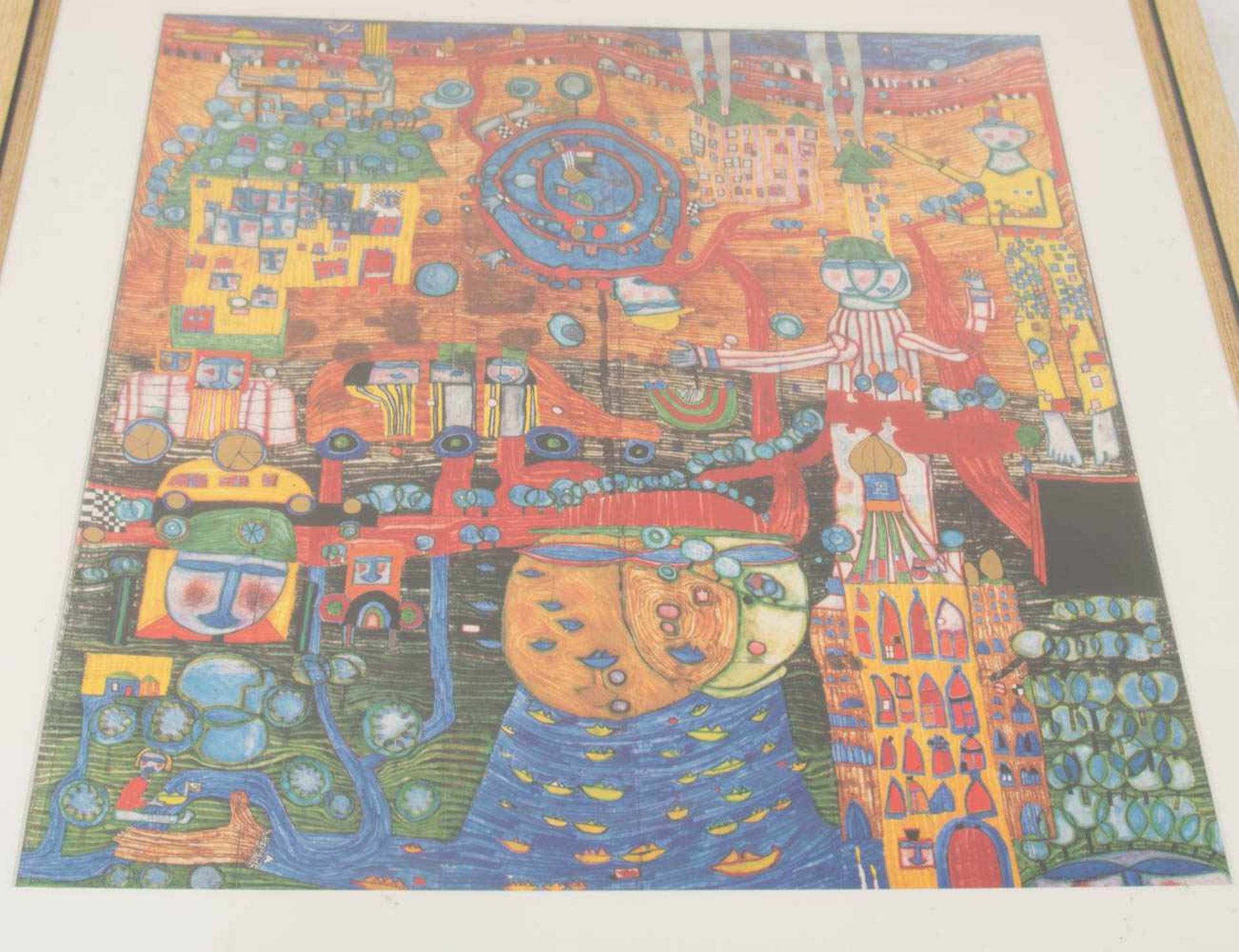 KONV. HUNDERTWASSER, Olympiade München 1972/ Abstrakte Komposition, Druck, Deutschland, 20. Jh. - Bild 15 aus 16