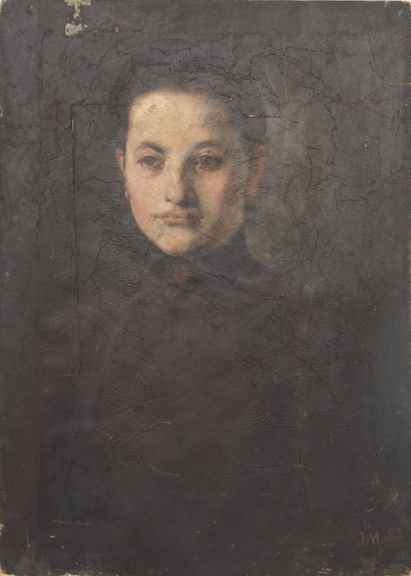 GEORG JAUSS, DAMENPORTRAIT, signiert, Ende 19. Jh.Portrait einer Dame. Signiert unten rechts.Nicht - Bild 6 aus 6