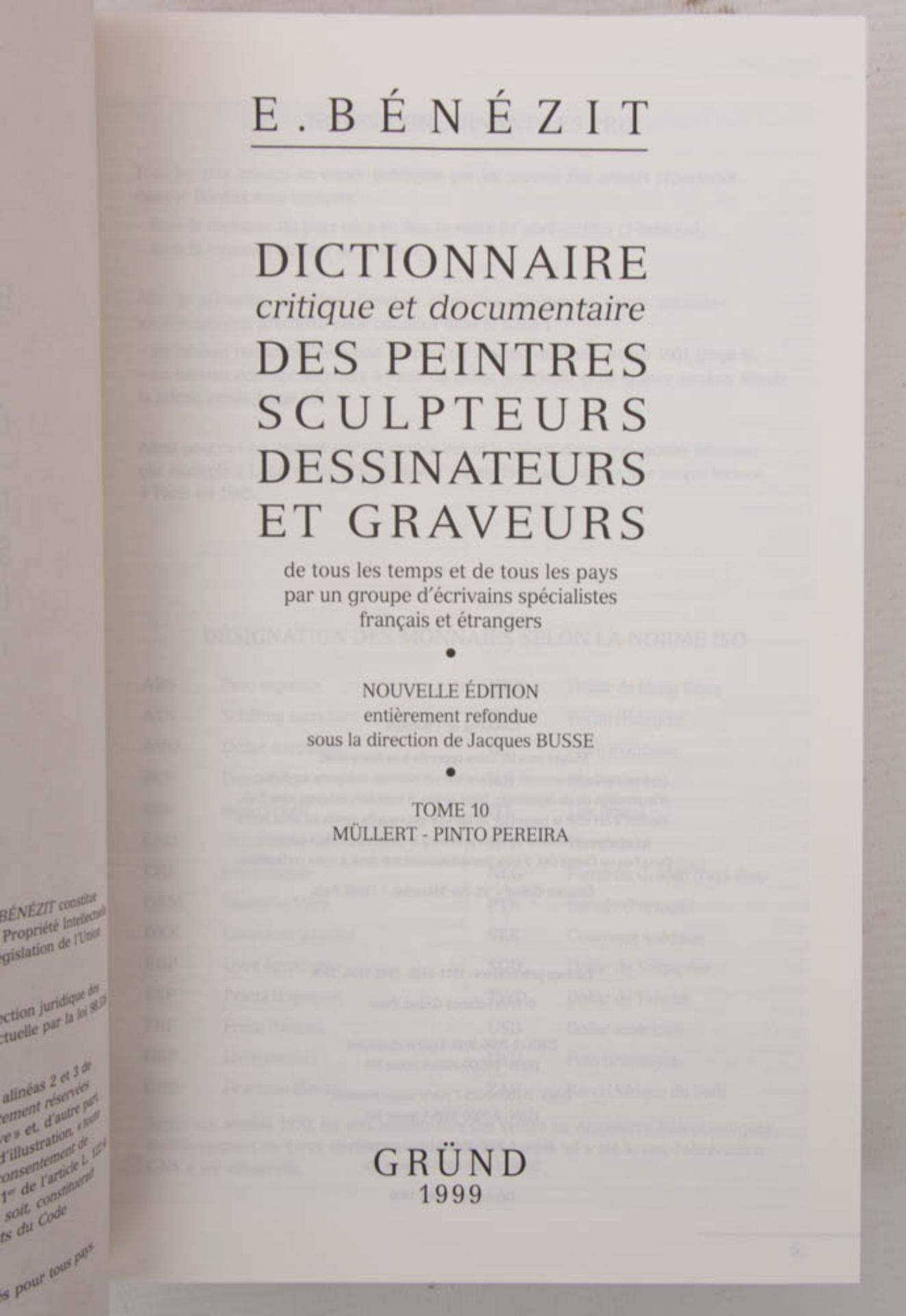 KÜNSTLERLEXIKON E. BENEZIT, Dictionnaire des Peintres Sculpteurs Dessinateurs et Graveurs, Auflage - Image 5 of 5