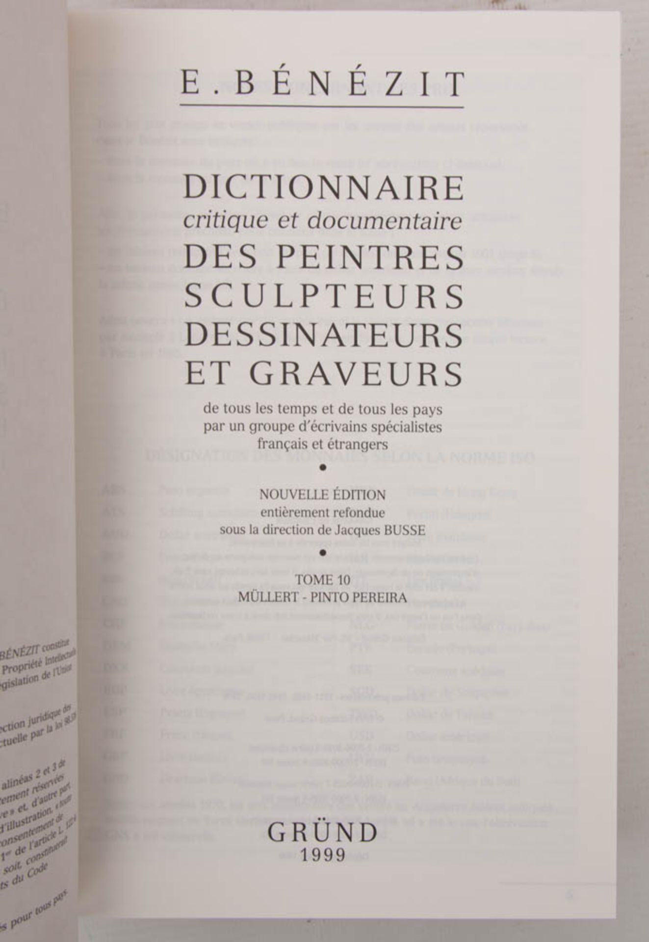 KÜNSTLERLEXIKON E. BENEZIT, Dictionnaire des Peintres Sculpteurs Dessinateurs et Graveurs, Auflage - Bild 5 aus 5