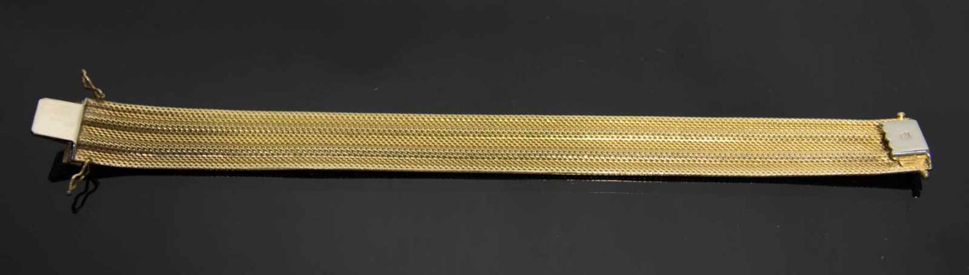 GLIEDER-GOLDARMBAND, 750er Gelbgold.47 g, 750er Gelbgold. 20 cm Lang. - Bild 3 aus 6