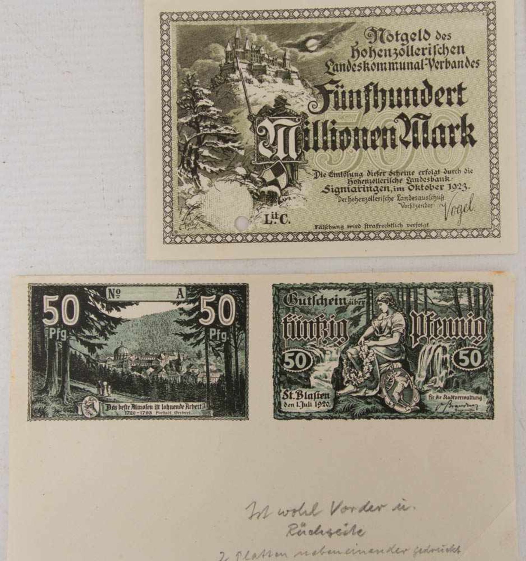 KONV. ALTE REICHSBANKNOTEN/DARLEHENSSCHEINE UND NOTGELD, Deutschland, anfang 20. Jh. - Bild 2 aus 16