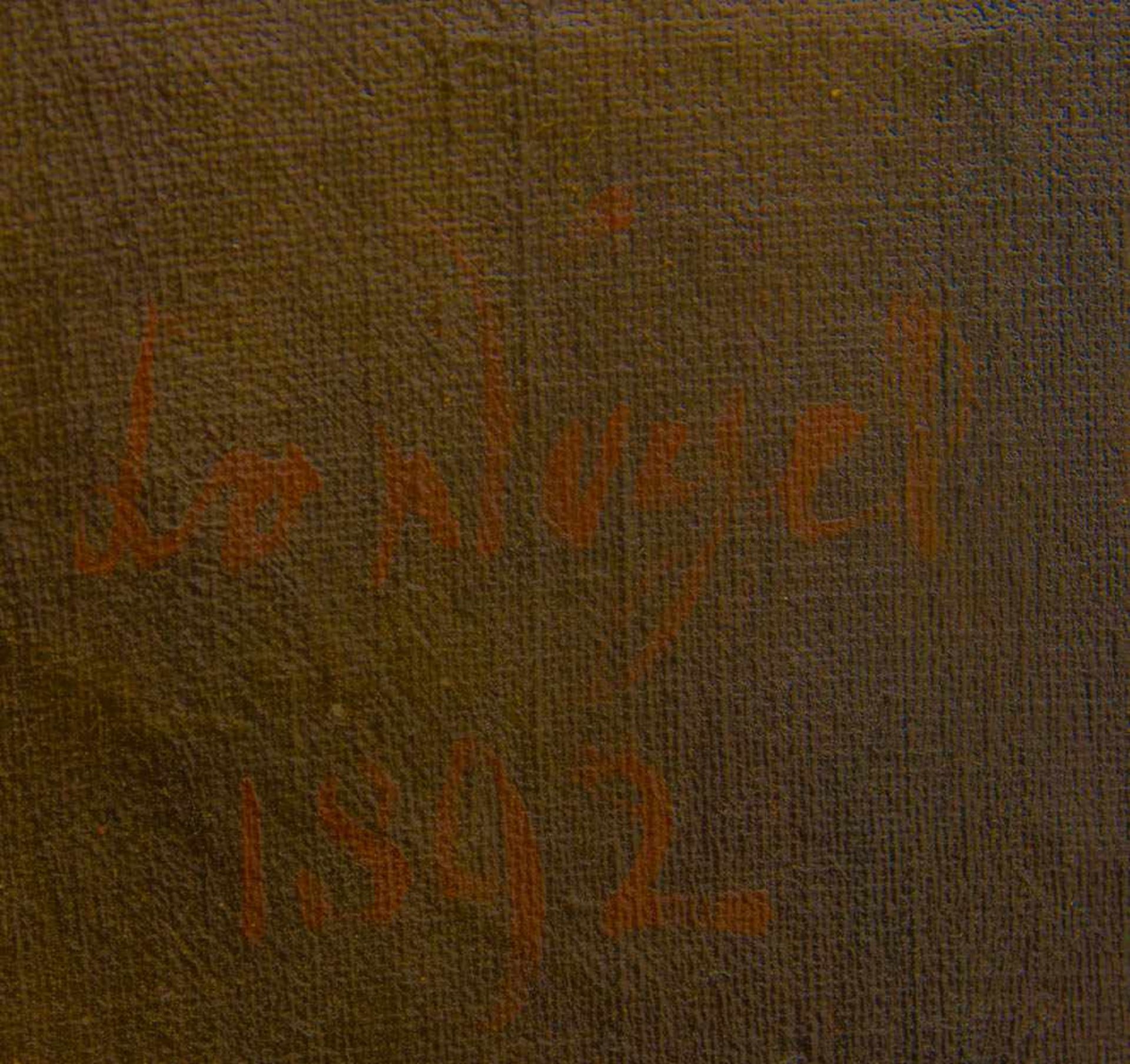 L. WEIGEL, BÄRTIGER JUNGER MANN, Öl auf Leinwand, gerahmt, signiert, datiert.Signiert und datiert " - Image 6 of 8