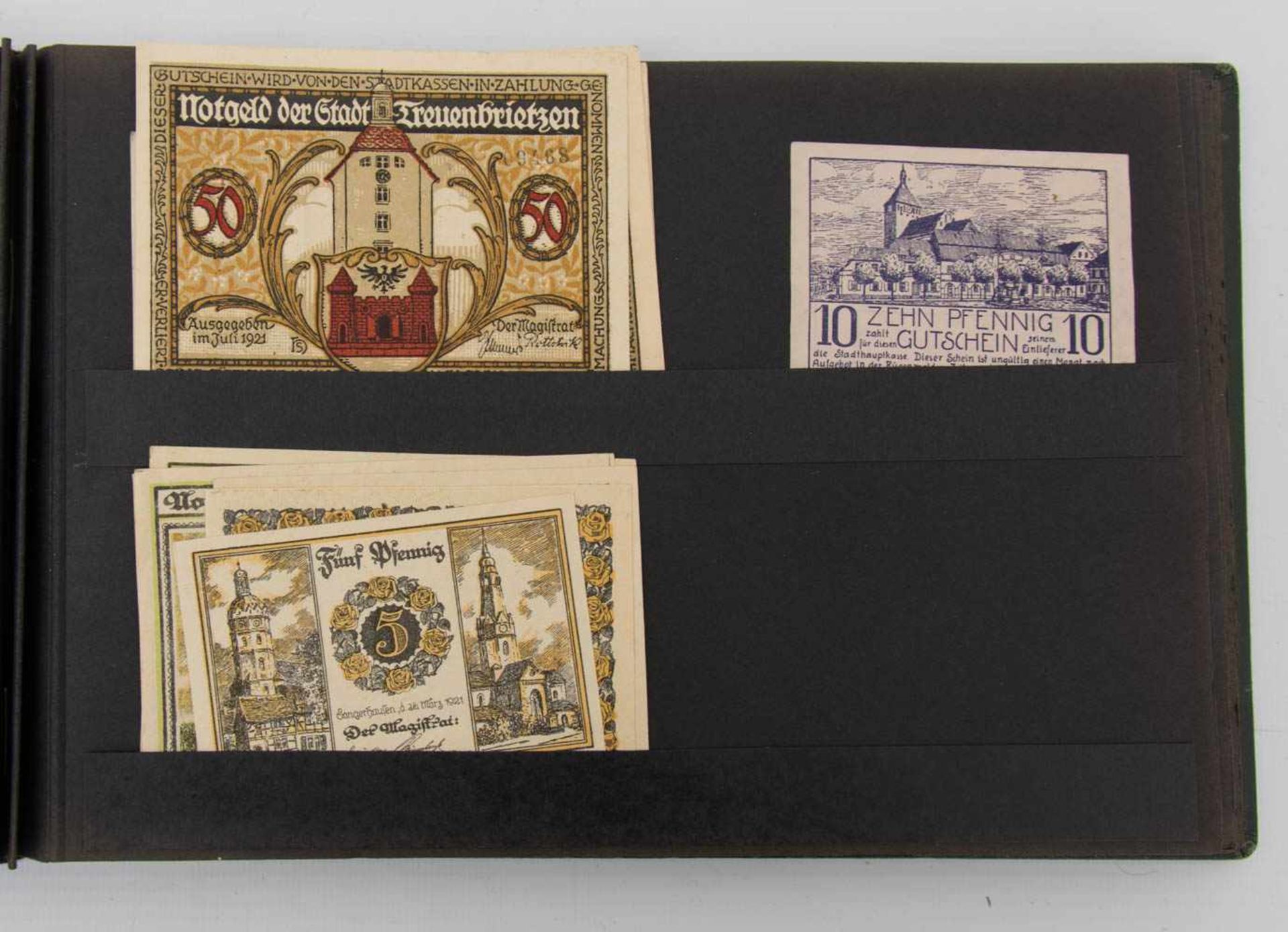 NOTGELD-ALBUM, Notgeld aus verschiedenen deutschen Städten, Anfang 20. Jh.26 x 17 cm - Bild 2 aus 12