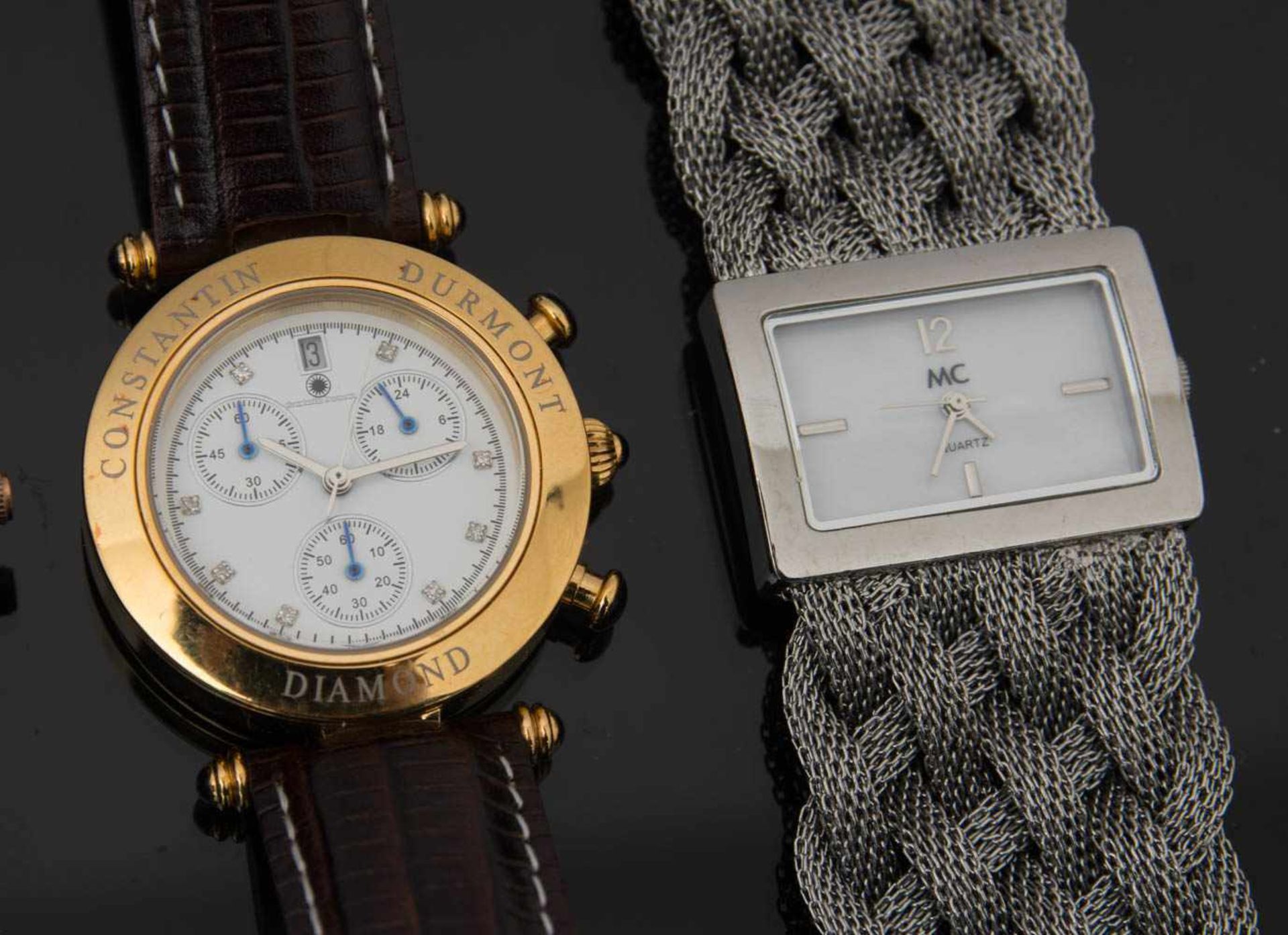 KONV. 7x Damen-Armbanduhr,Constantin Durmont/Alexander Milton/Charles Gerard/Juwelis/MC/SWATCH. - Image 5 of 5