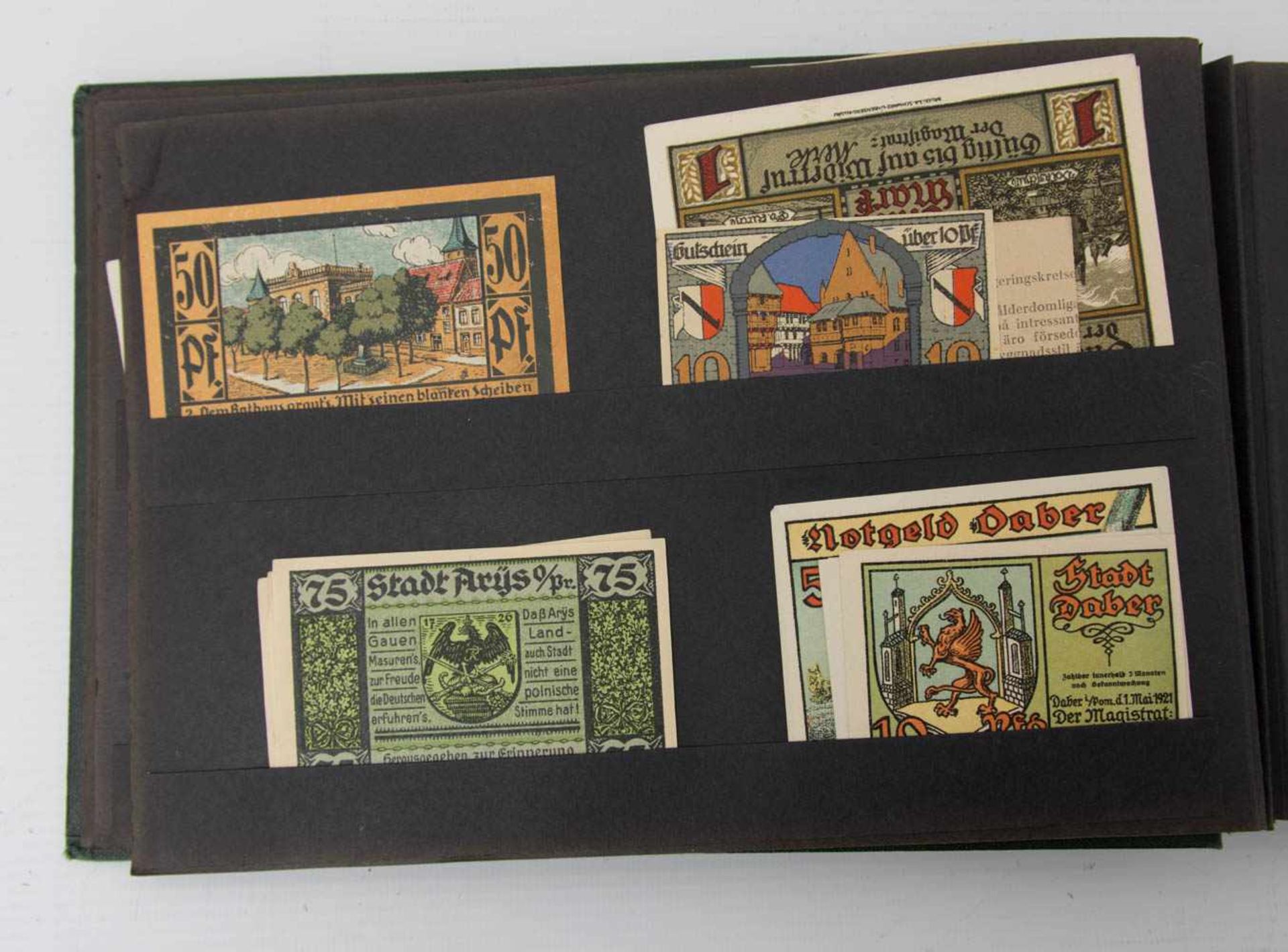 NOTGELD-ALBUM, Notgeld aus verschiedenen deutschen Städten, Anfang 20. Jh.26 x 17 cm - Bild 3 aus 12
