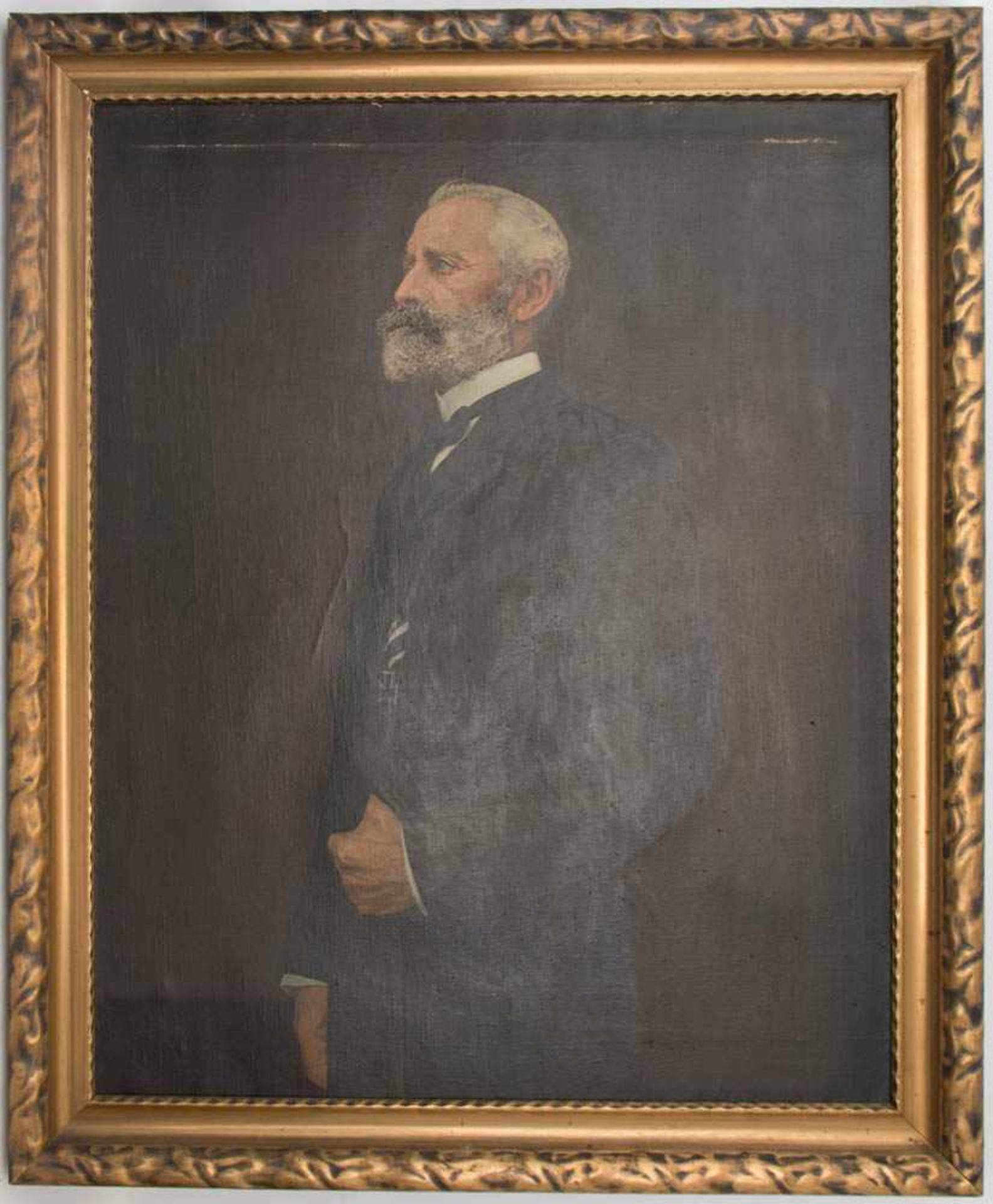 UNBEKANNTER KÜNSTLER, HERRENPORTRAIT MIT EISERNEM KREUZ, Öl/Leinwand, 19./20. Jh.91 x 100 cm o. R. - Bild 5 aus 5