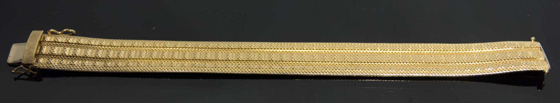 GLIEDER-GOLDARMBAND, 750er Gelbgold.47 g, 750er Gelbgold. 20 cm Lang. - Bild 2 aus 6