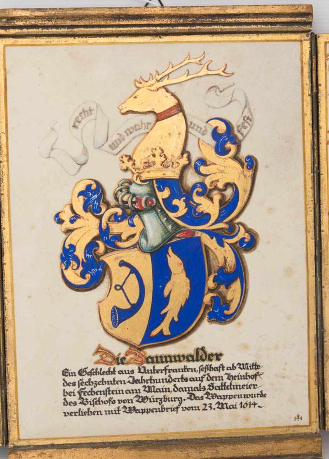 MONOGRAMMIST, Ahnentryptichon der Bannwalder und Abendlied des Meister Johans, Holz/Papier/ - Bild 8 aus 15