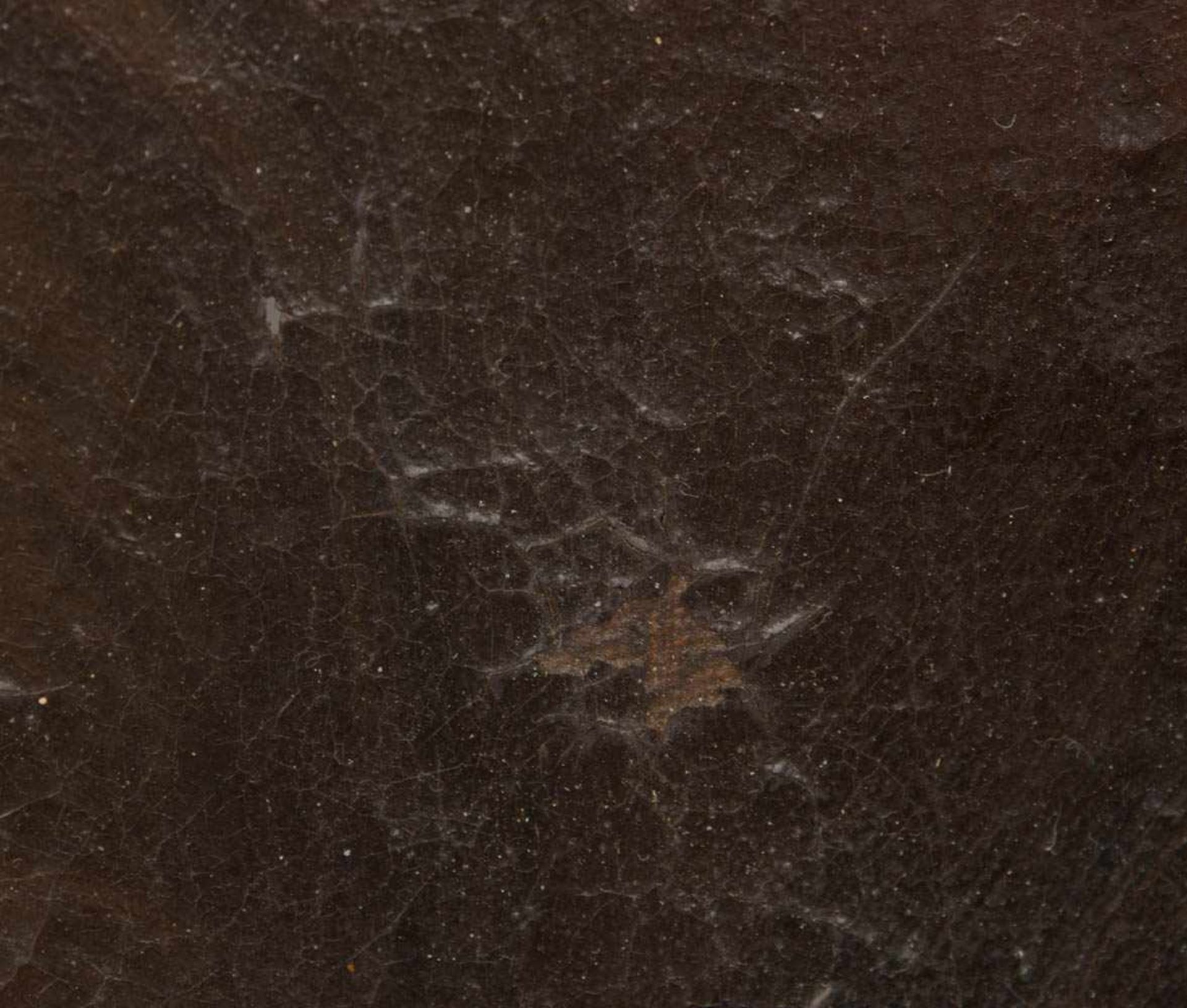 ALTARBILDFRAGMENT "PAULUS", Öl /Leinwand, gerahmt, unsigniert.50 x 67 cm m. R.Krakelé, Risse der - Image 3 of 4