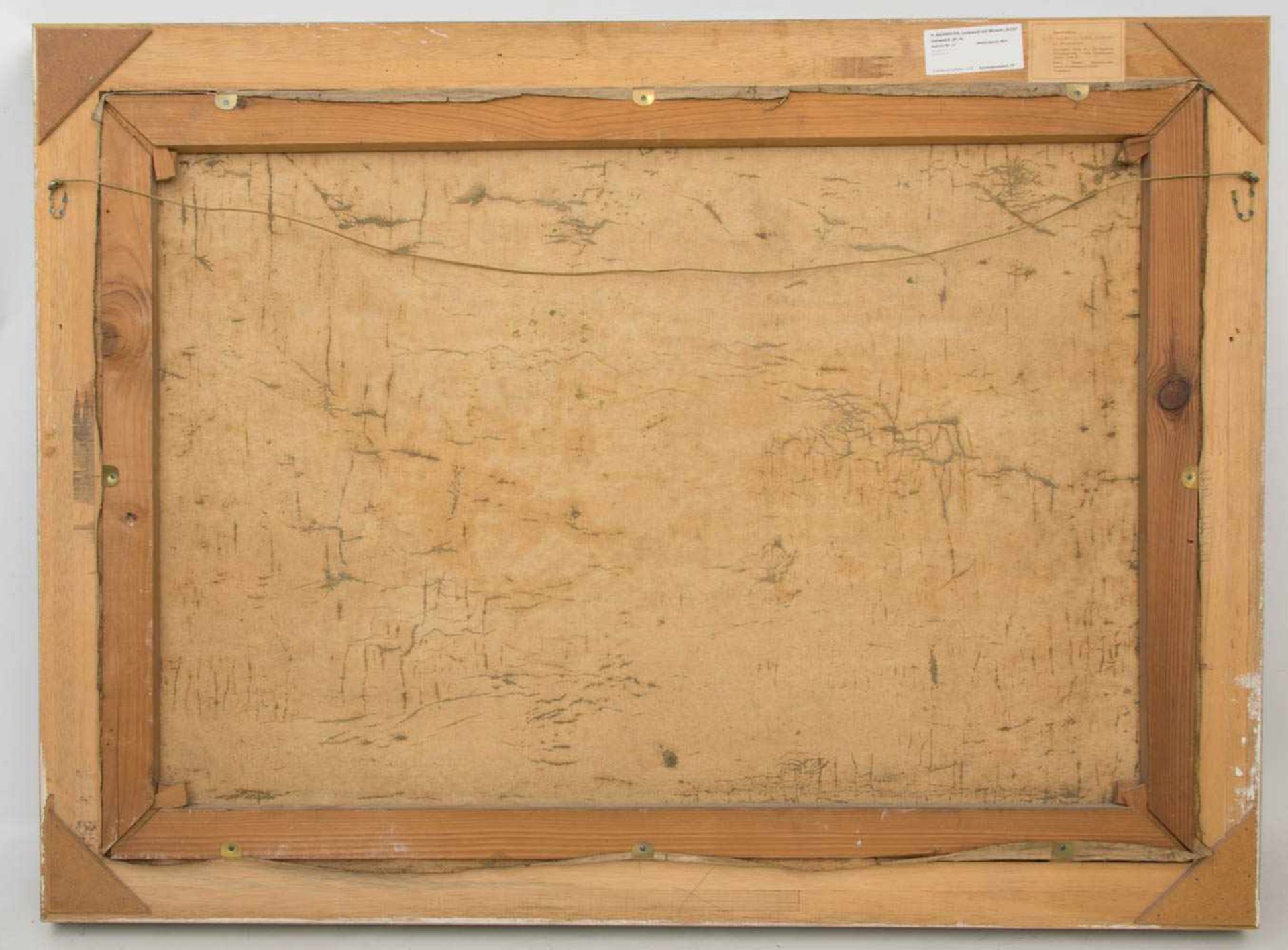 H. AICHMAYER, LAUBWALD MIT WASSER, Acryl/ Leinwand, 20. Jh.115 x 85 cm m. R. 98 x 69 cm o. R - Bild 3 aus 3