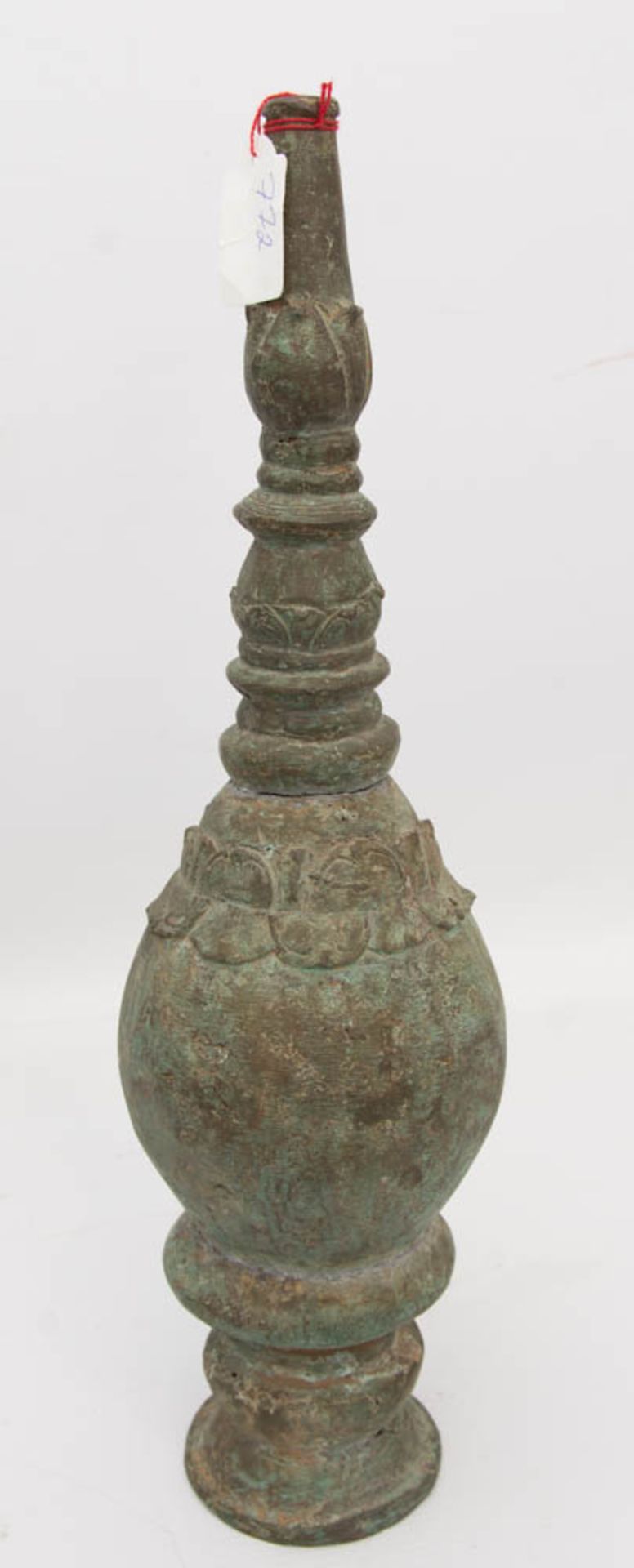 ANTIKES GEFÄß MIT DRACHENKOPF-GRIFF, Bronze, wohl China, 18./19. Jh.Antikes Gefäß, Griff und - Bild 5 aus 16