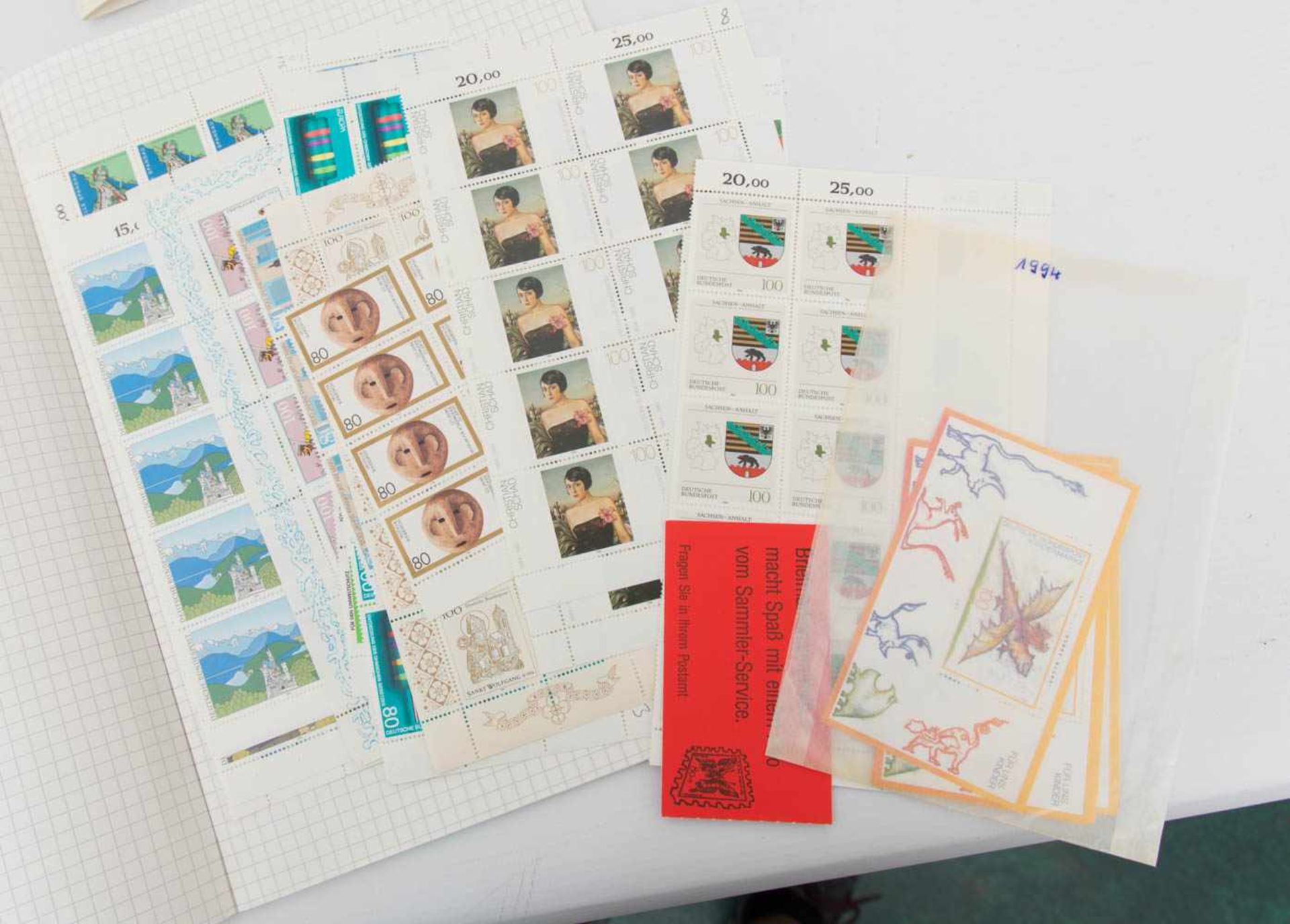 KONV. BRIEFMARKEN, Deutschland, 20. Jh.Teils in kleinen Alben teils auf Briefen und Postkarten und - Bild 12 aus 22