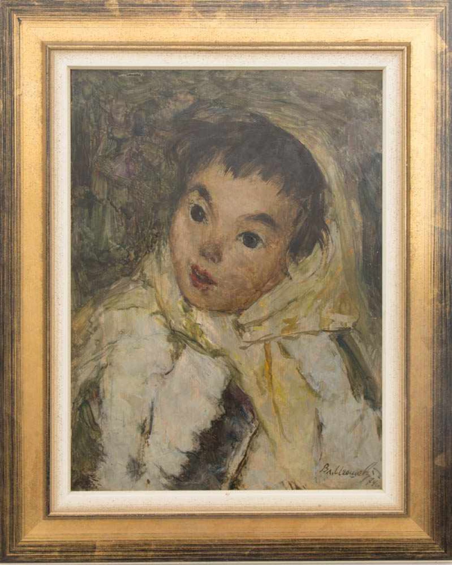 VLADIMIR IGOSHEV, Mädchen aus Mansi, Öl/Platte, 20. JhDer russische Maler Vladimir Igoshev, (1921-