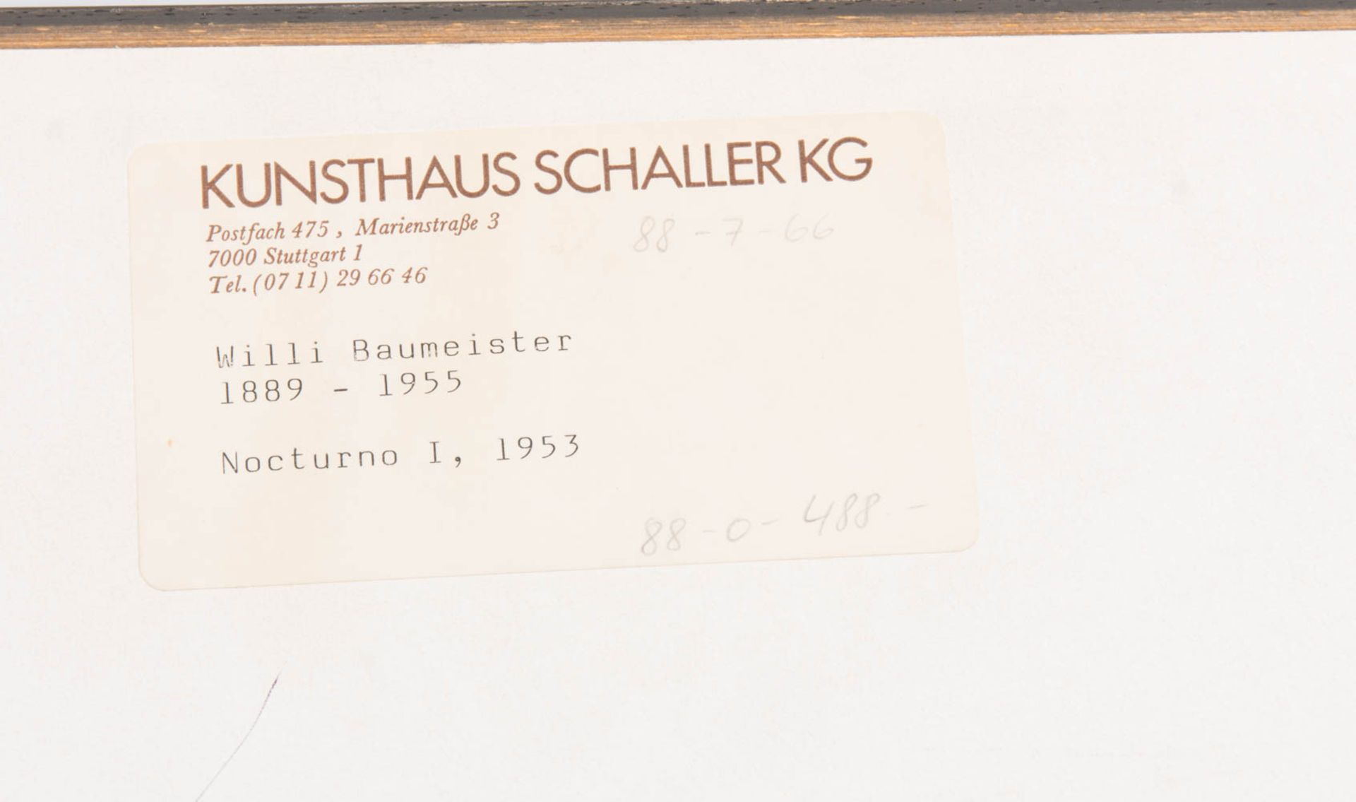 WILLI BAUMEISTER, Blaue Komposition, Druck, Deutschland 20. JhWilli BAUMEISTER (1889-1955)Im - Bild 2 aus 3