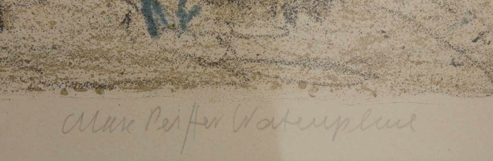 M.P. WATENPHUL, Stromboli, Farblithografie, Deutscholand, 20.Jh.Max PEIFFER-WATENPHUL (1896-1976) - Bild 3 aus 5