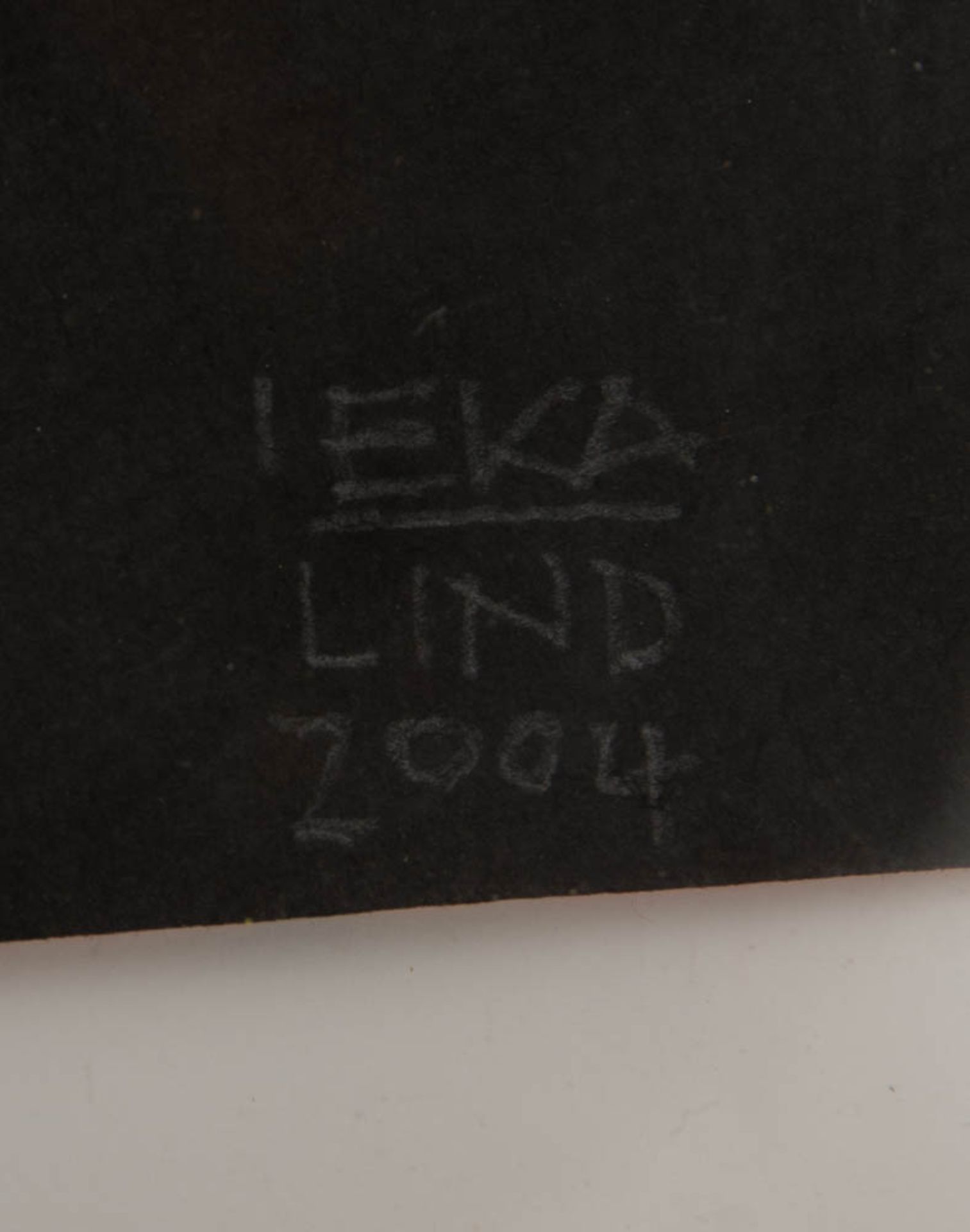 GERD LIND, Zwei Winkel, Bütte/Tusche/Kollage, Deutschland, 2004.Hinter Glas gerahmt und in sehr - Bild 2 aus 4