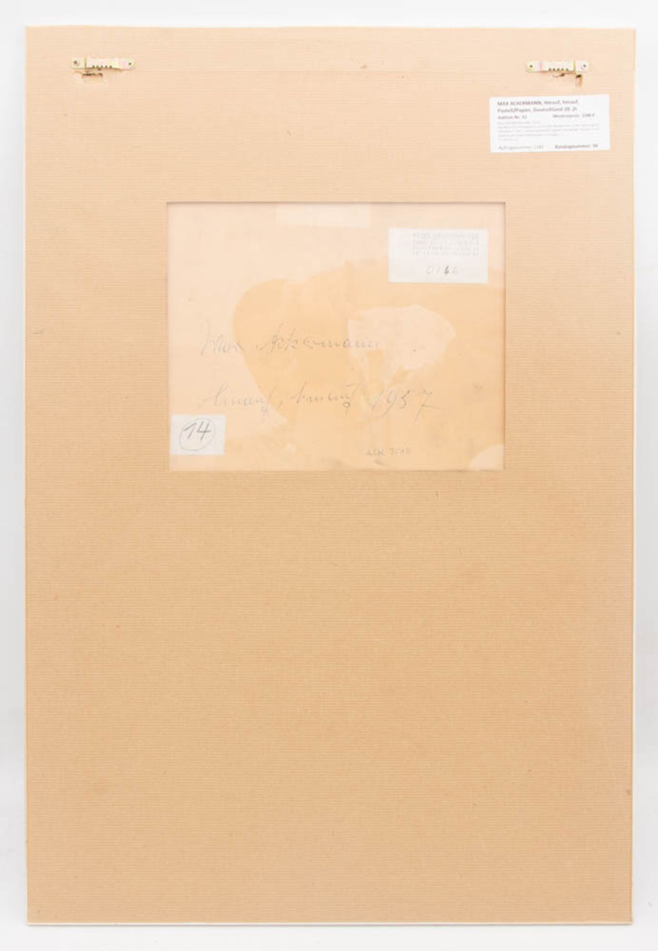MAX ACKERMANN, Hinauf, hinauf, Pastell/Papier, Deutschland 20. jhMax ACKERMANN (1887-1975)Das Werk - Bild 4 aus 5