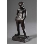 Marcks, Gerhard (1889-1981) "Hoppenmarktleuw", Bronze, 1947, Guss: Barth/Berlin, a.d. Plinthe bez./