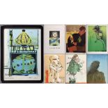 7 Diverse Hundertwasser, Friedensreich (1928-2000): 6 Graphiken (42x30cm) aus der Mappe "Die Kunst