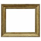 Kleine breite Profilleiste, Italien 19.Jh., AM 34x29cm, FM 27,5x22,5cm, etwas def.Small frame with