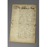 Handschriftliche Dokument: Privilegien des schwedischen Königs Christian V. vom 5. November 1678 für