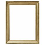 Goldene Profilleiste, Italien 19.Jh., AM 61x48cm, FM 52x39cm, etwas defektGolden frame with profile,