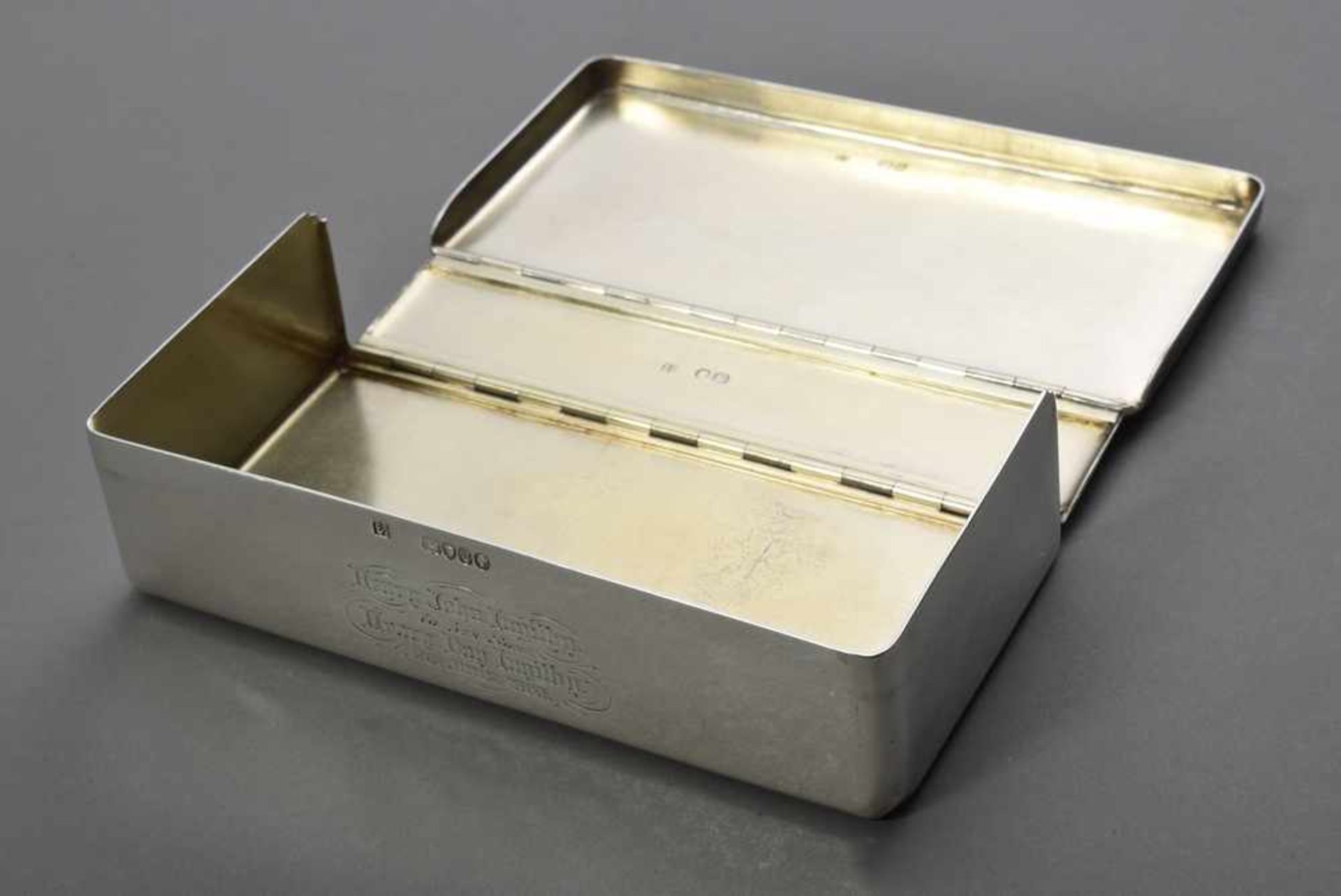 Englische Lunchbox mit Gravur "HIP" im Deckel und Widmung vorne "Henry John Ingilby to his son Henry - Image 2 of 4