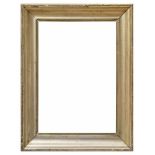 Breite goldene Wulstleiste mit Glas, AM 63x49cm, FM 50x36cm, etwas def.Broad golden frame with