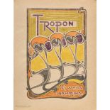 Velde, Henry van de (1863-1957) "Tropon - Eiweiss Nahrung", Original Lithographie in 4 Farben, PAN