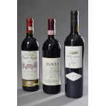 3 Diverse Flaschen Rotwein: Barolo, 1997, Italien, S'Ermita, 1999, Spanien, Gutsabfüllung und