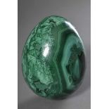 Großes Malachit Ei, H. 15cmLarge malachite egg, H. 15cm