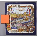 Hermès Carree "Grand Courtège a Moscou", Entw.: Michel Duchene 1992, Seide, 90x90cmHermès Carree ''