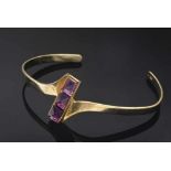 RG 333 Armspange mit 3 Amethysten, 24,2gRG 333 Bangle with 3 Amethysts, 24,2g