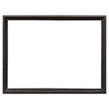 Dunkle Wellenleiste, Italien 19.Jh., AM 51x67cm, FM 46x62cm, etwas def.Dark frame with wavy profile,