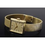 GG 750 TISSOT Damenarmbanduhr mit rechteckigem Gehäuse, Handaufzug und Saphirglas, Ref.Nr.: 24001-1,