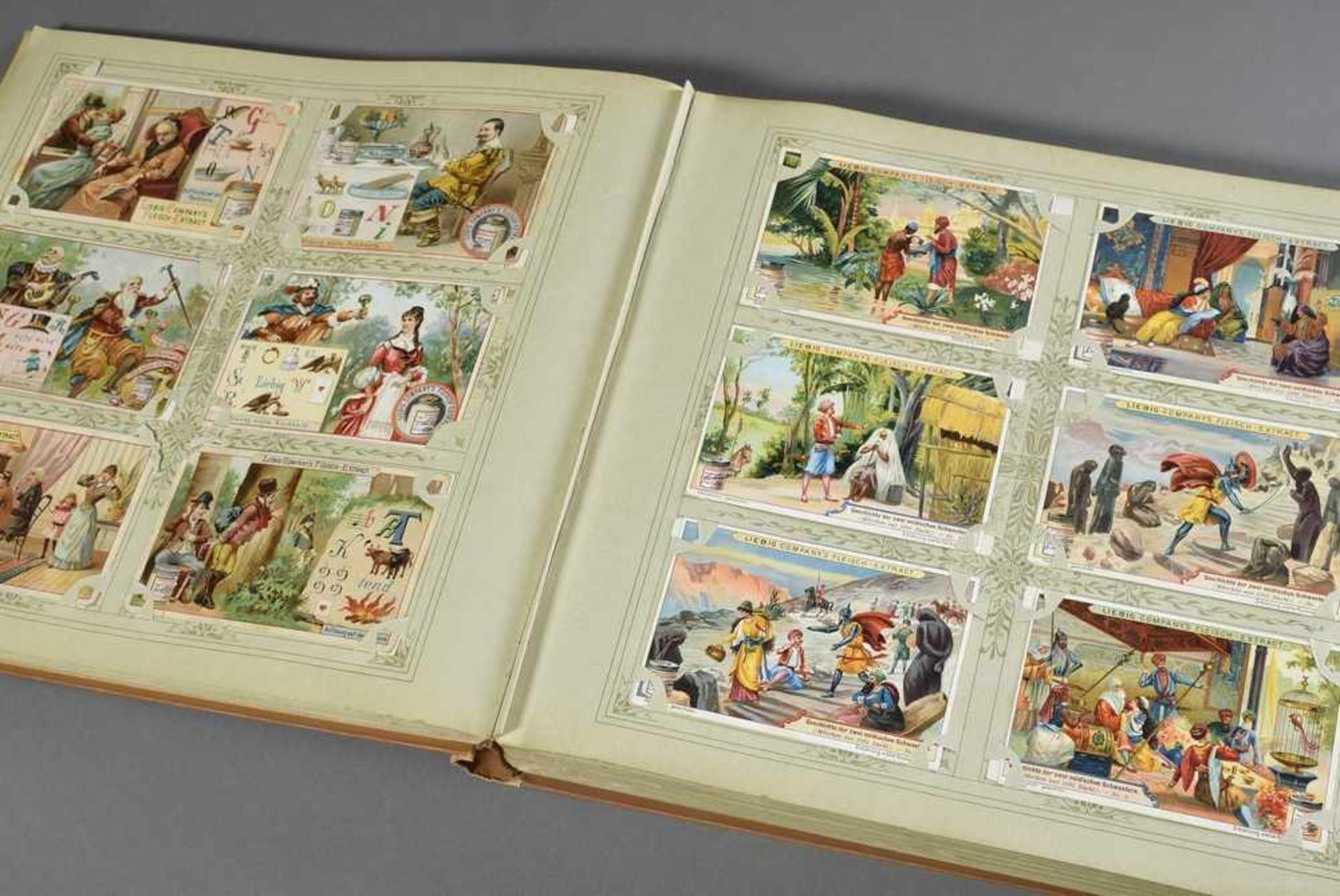 Liebigbilder Album, vollständig, ca. 552 Albumbilder, mit handschriftlicher Widmung innen, um - Image 2 of 2