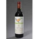 Flasche "Chateau Mouton Rothschild", Etikett Philippinne de Rothschild, 1999, Rotwein, Bordeaux,