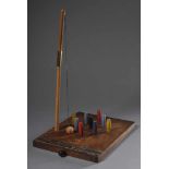 "Amersham Games" Tisch-Kegelspiel, England um 1920/30, 65x35x48cm''Amersham Games'' table